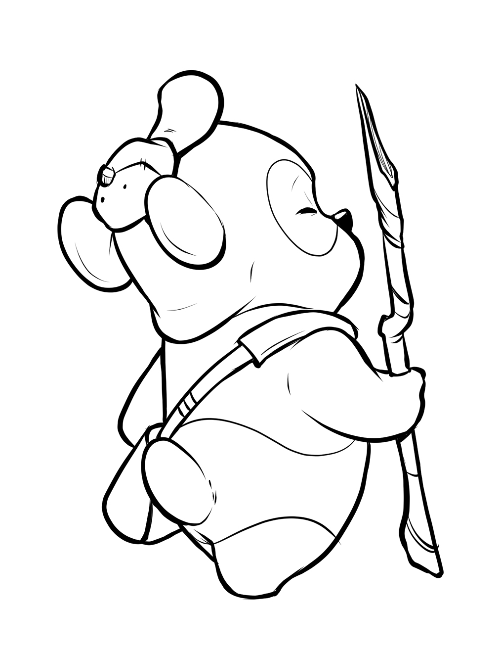 Panda illustration by Rodgon